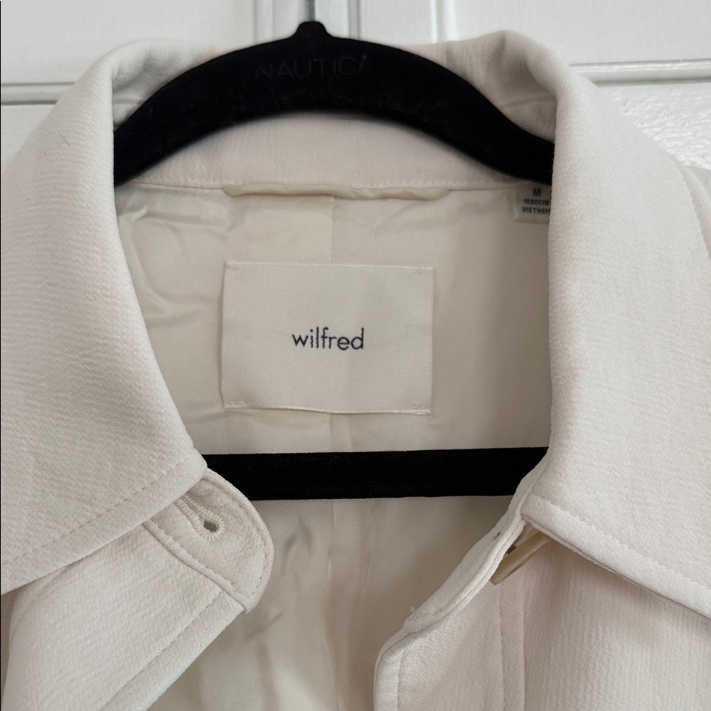 Wilfred Cropped Button-Front Utility Jacket In Cr… - image 2